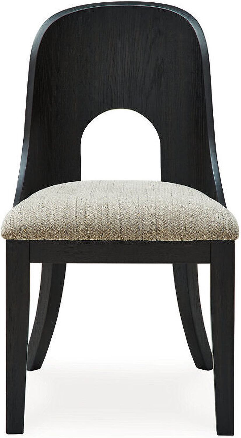 Rowanbeck Dining Chair Set of 2 In Black and Gray D82101