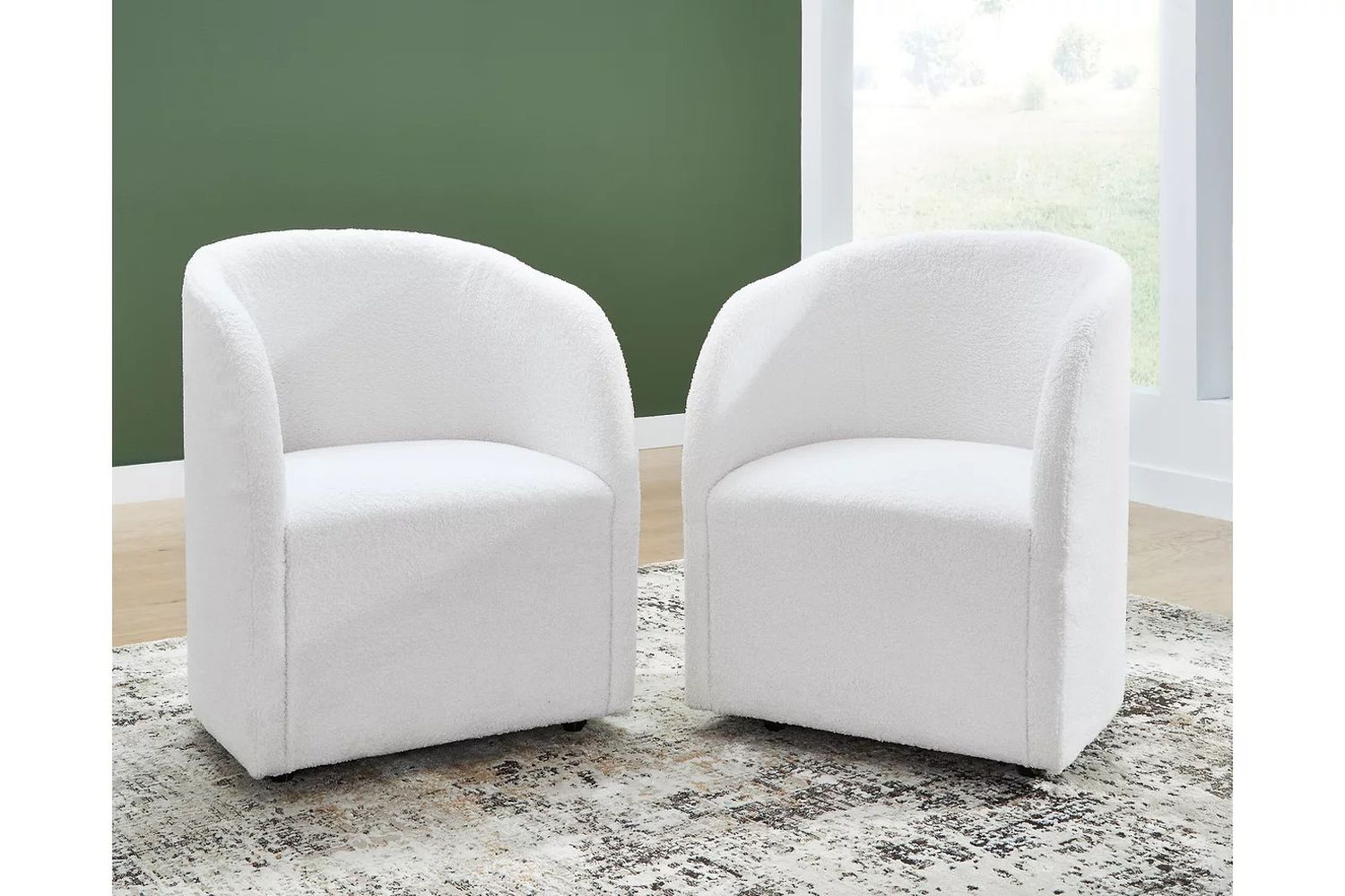 Rowanbeck Dining Chair Set of 2 In Ivory D82102A