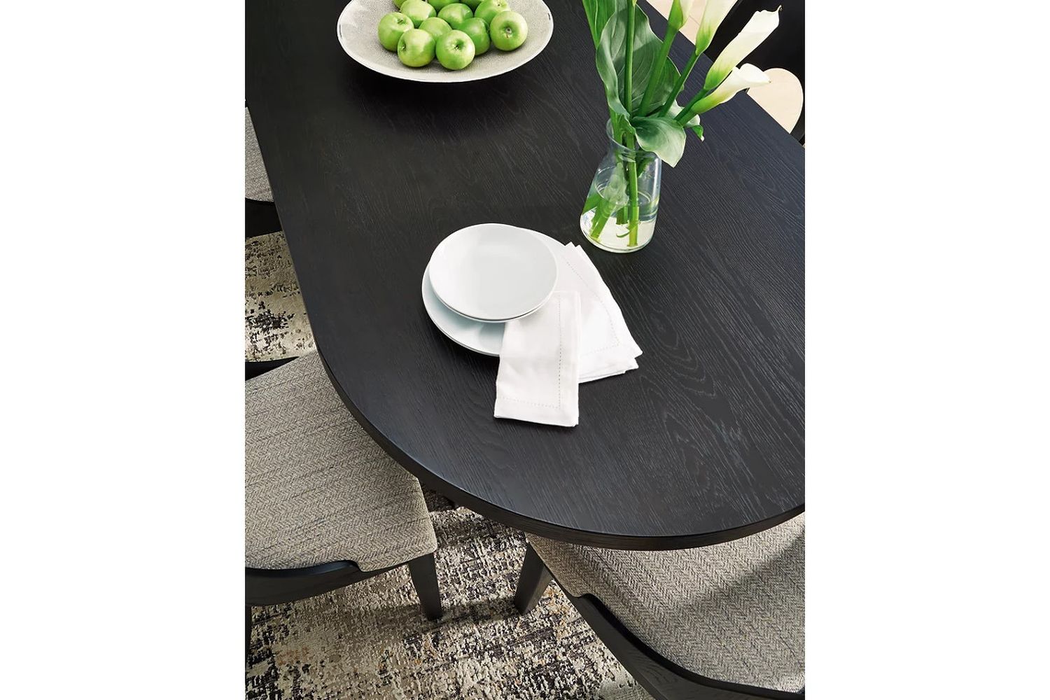 Rowanbeck Dining Table In Black D82125
