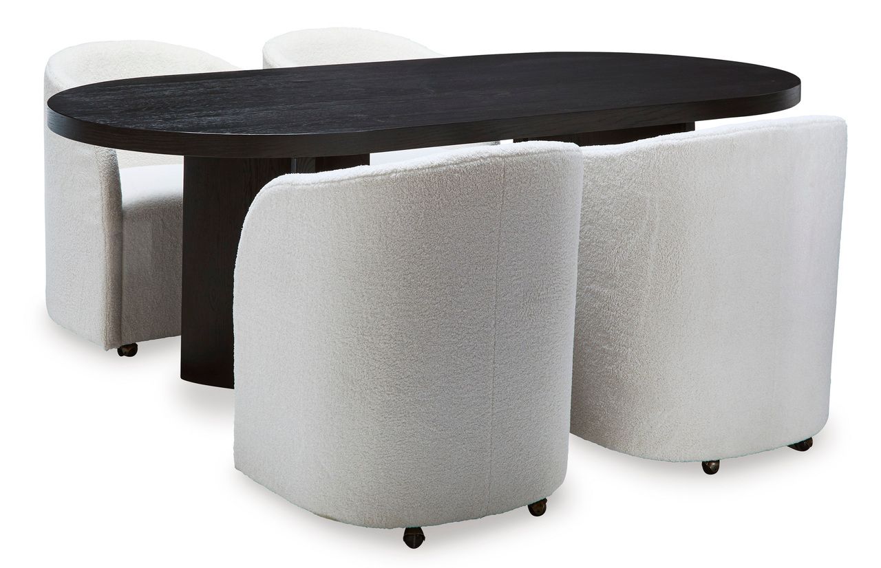 Rowanbeck Dining Table In Black D82125