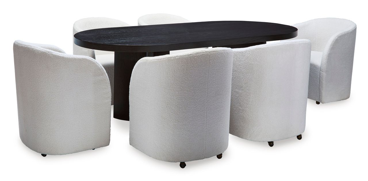 Rowanbeck Dining Table In Black D82125