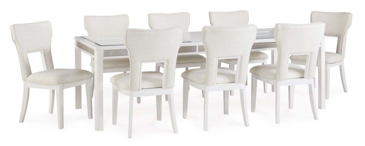 Chalanna Dining Chair Set of 2 In White D82201