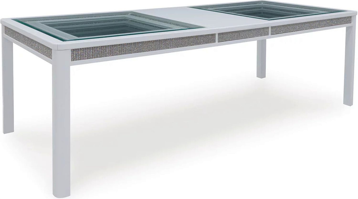 Chalanna Dining Extension Table In White D82235