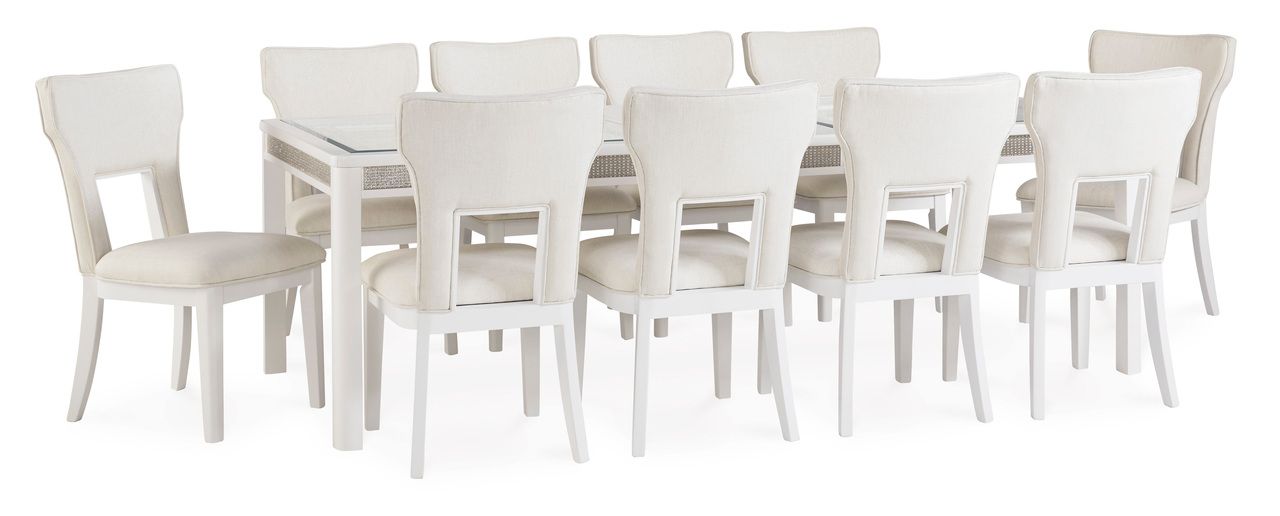 Chalanna Dining Extension Table In White D82235
