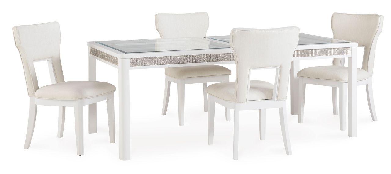 Chalanna Dining Extension Table In White D82235