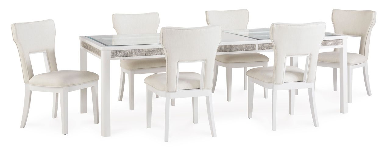 Chalanna Dining Extension Table In White D82235