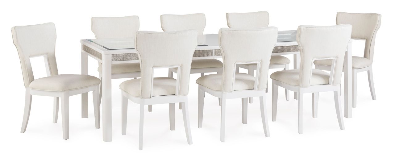Chalanna Dining Extension Table In White D82235