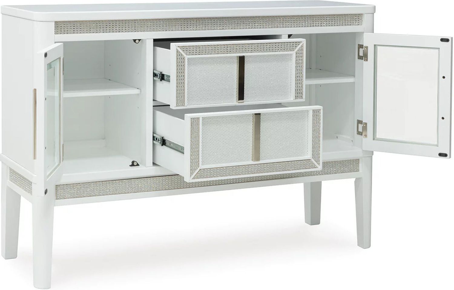 Chalanna Dining Server In White D82260