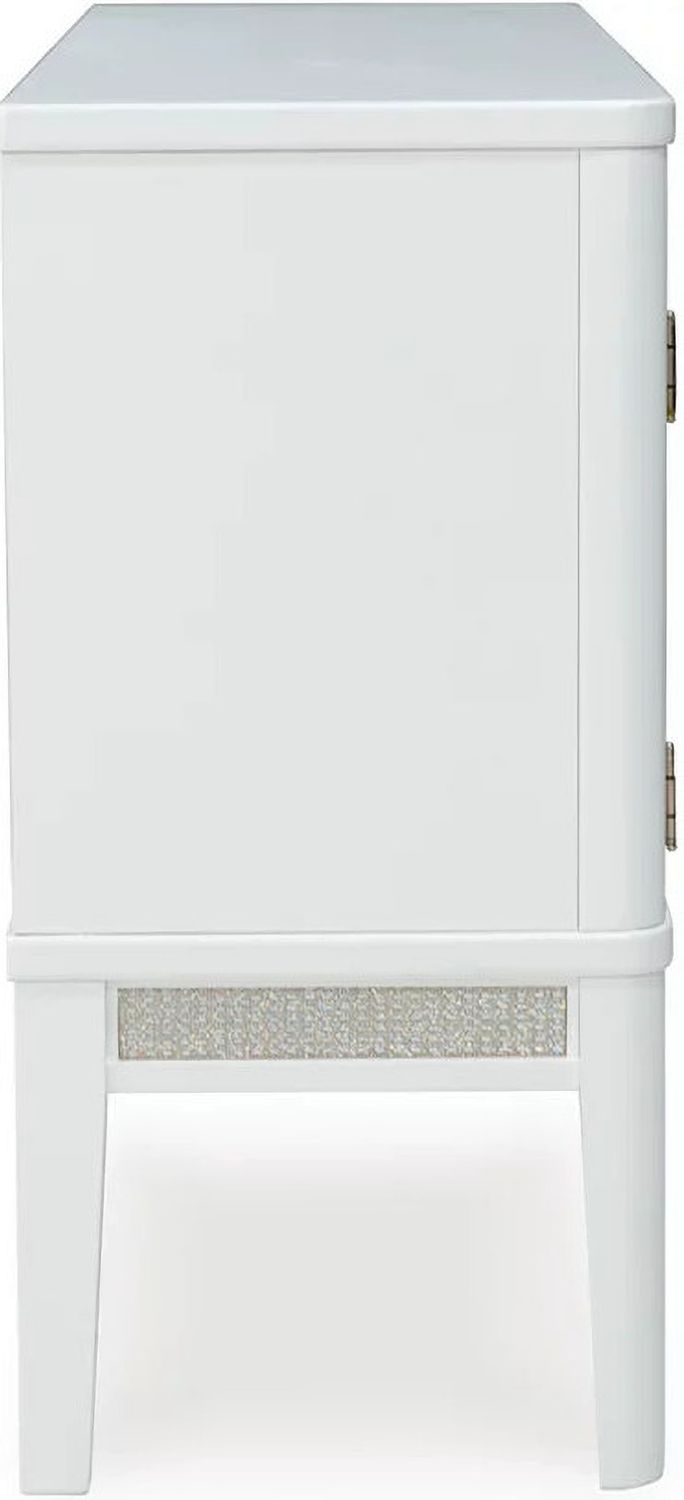 Chalanna Dining Server In White D82260
