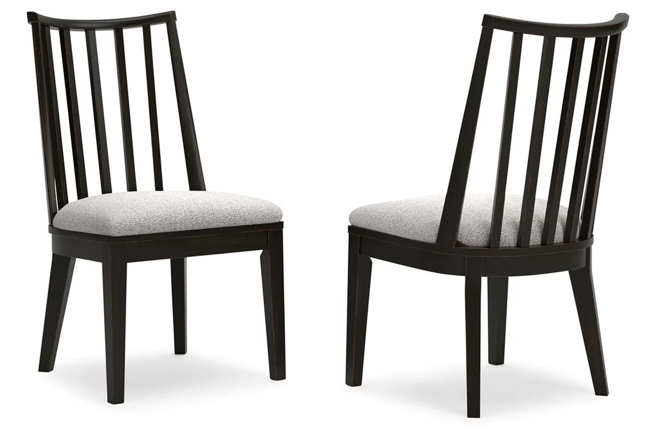 Galliden Dining Chair Set of 2 In Black D84101