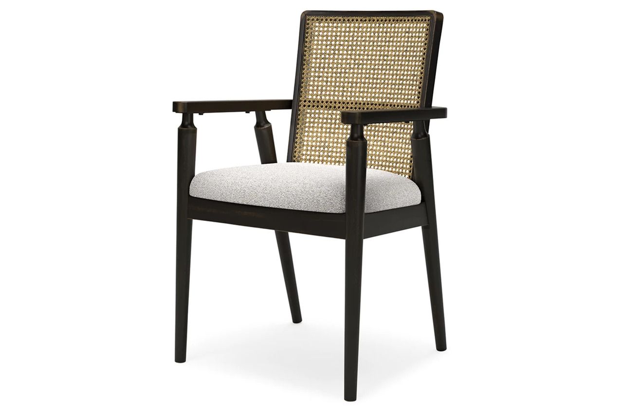 Galliden Dining Arm Chair Set of 2 In Black D84102A