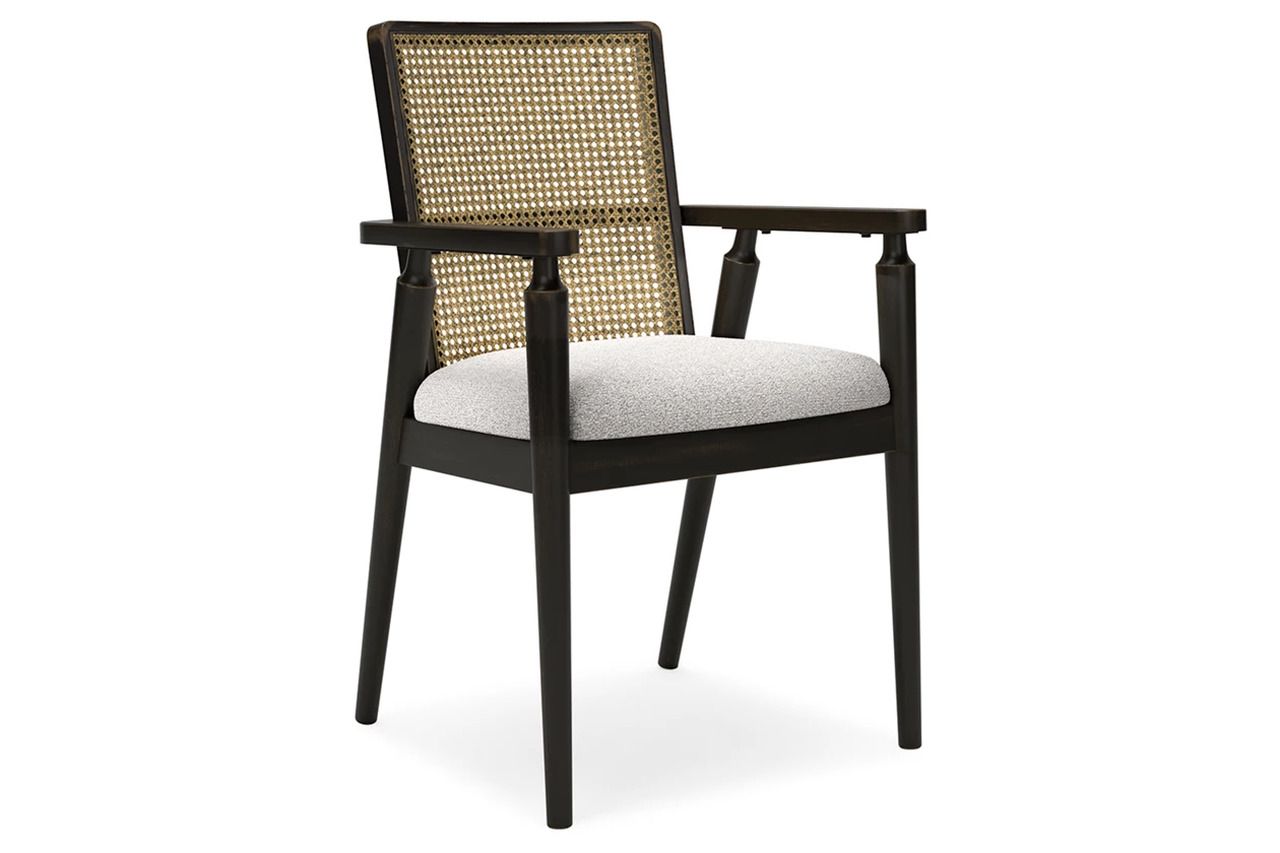 Galliden Dining Arm Chair Set of 2 In Black D84102A