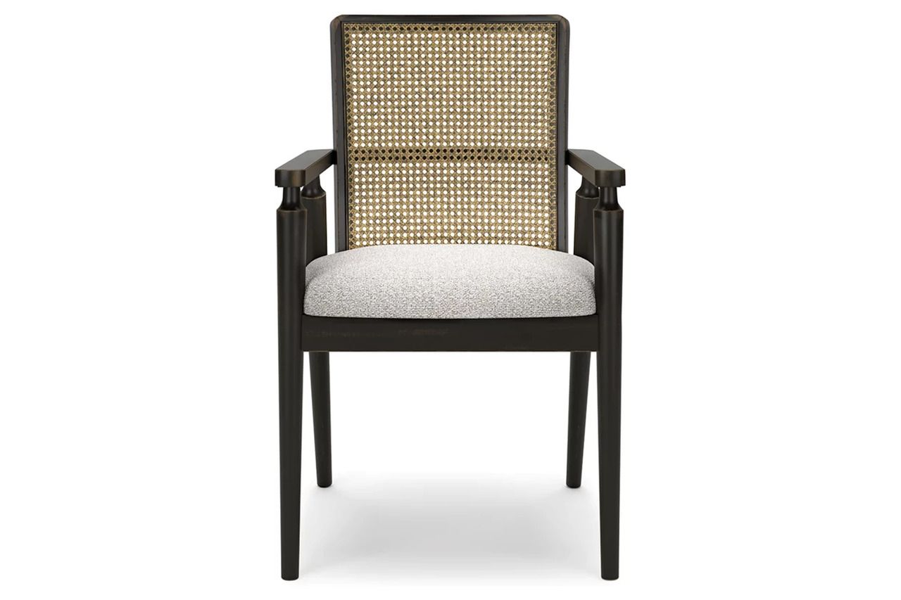 Galliden Dining Arm Chair Set of 2 In Black D84102A