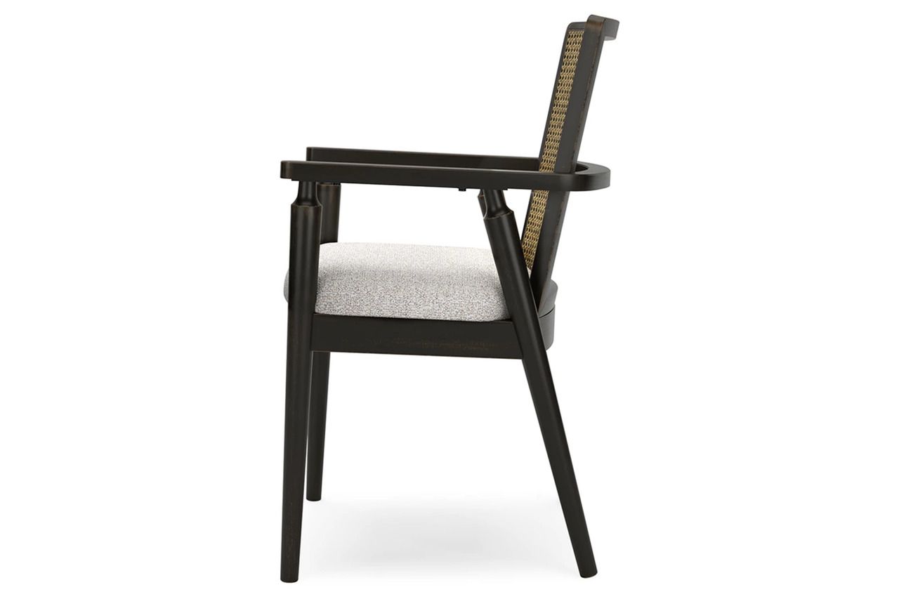 Galliden Dining Arm Chair Set of 2 In Black D84102A