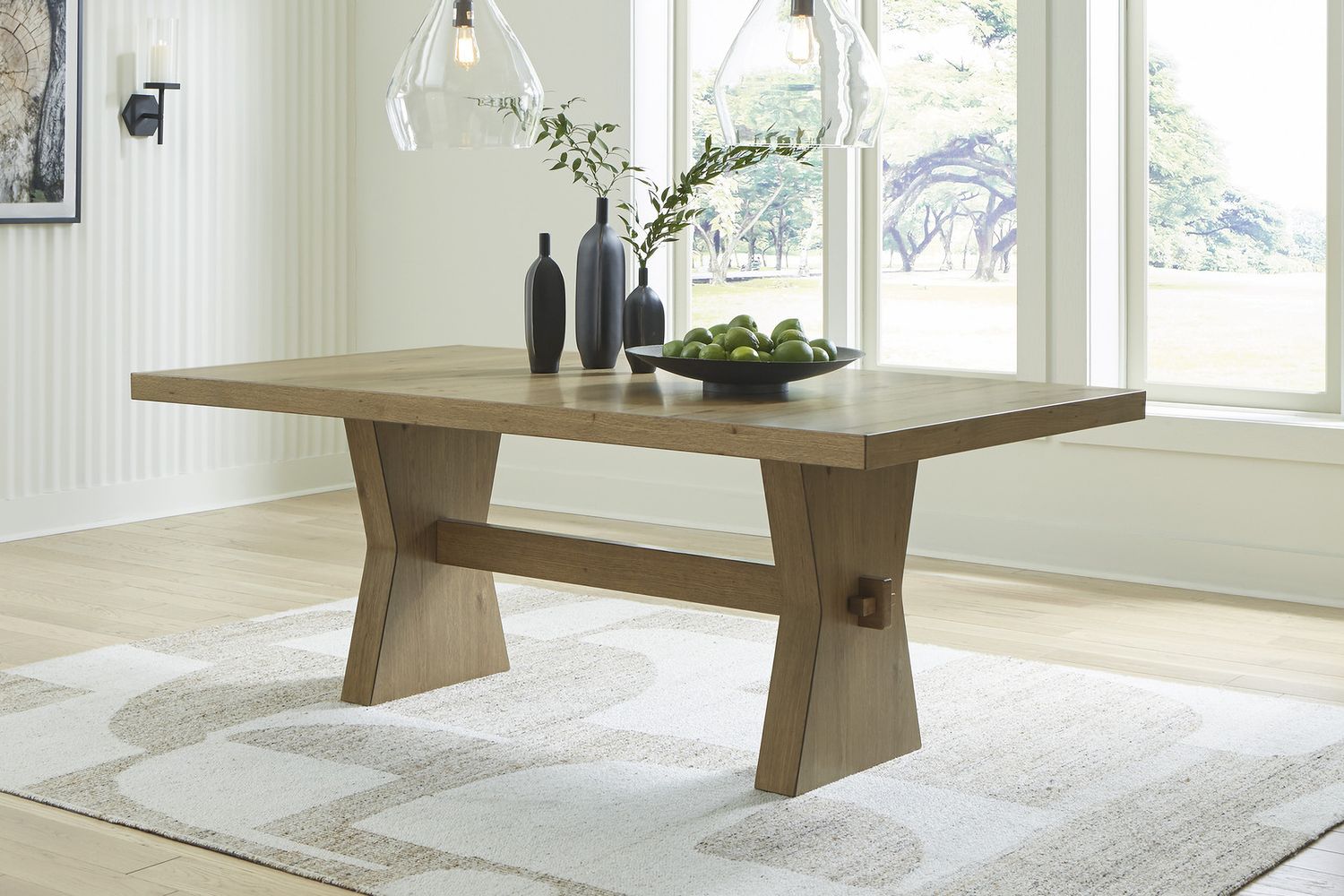 Galliden Dining Table In Light Brown D84145