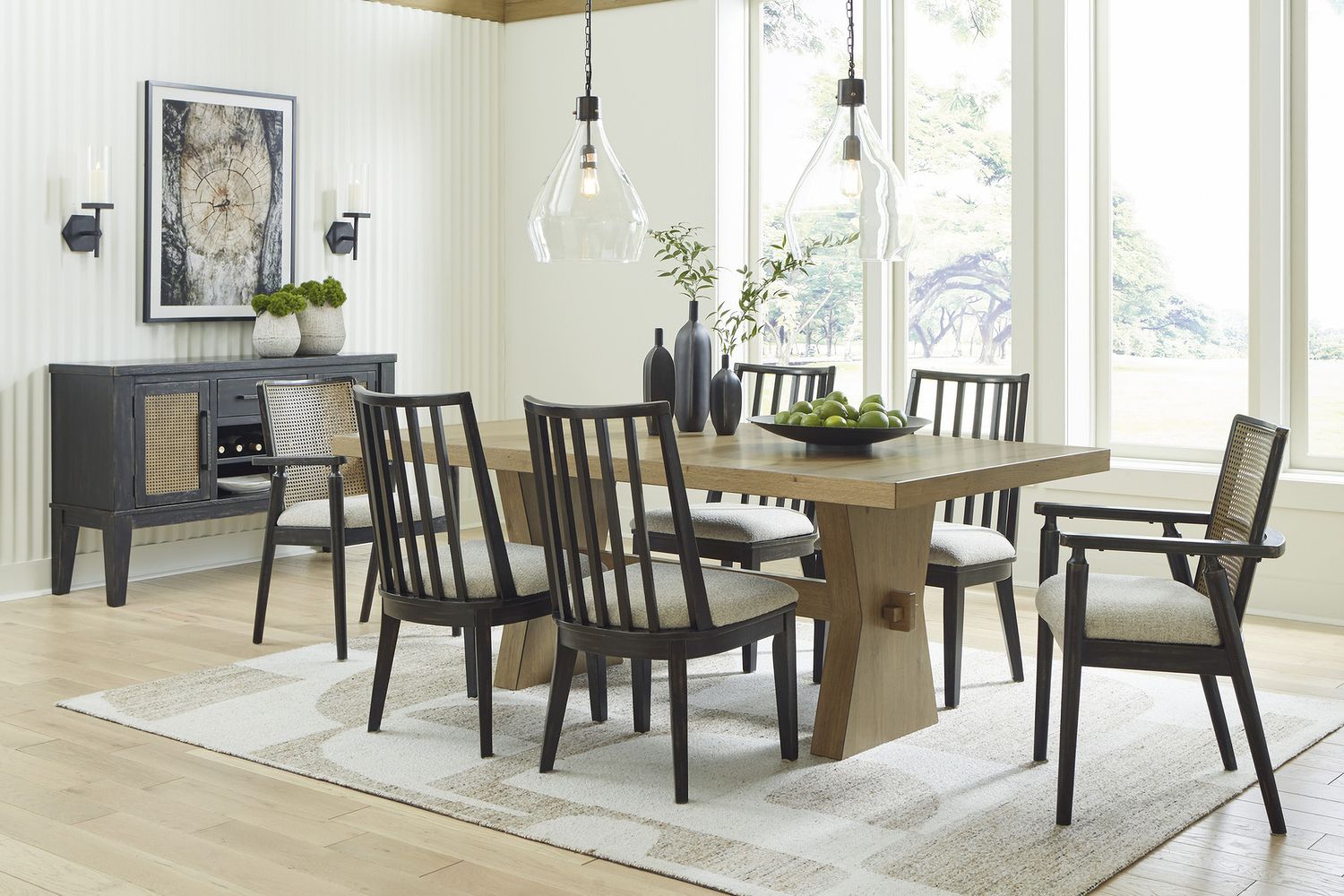 Galliden Dining Table In Light Brown D84145