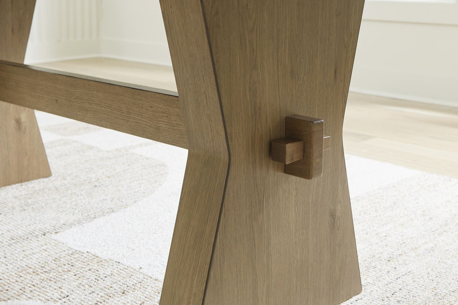 Galliden Dining Table In Light Brown D84145