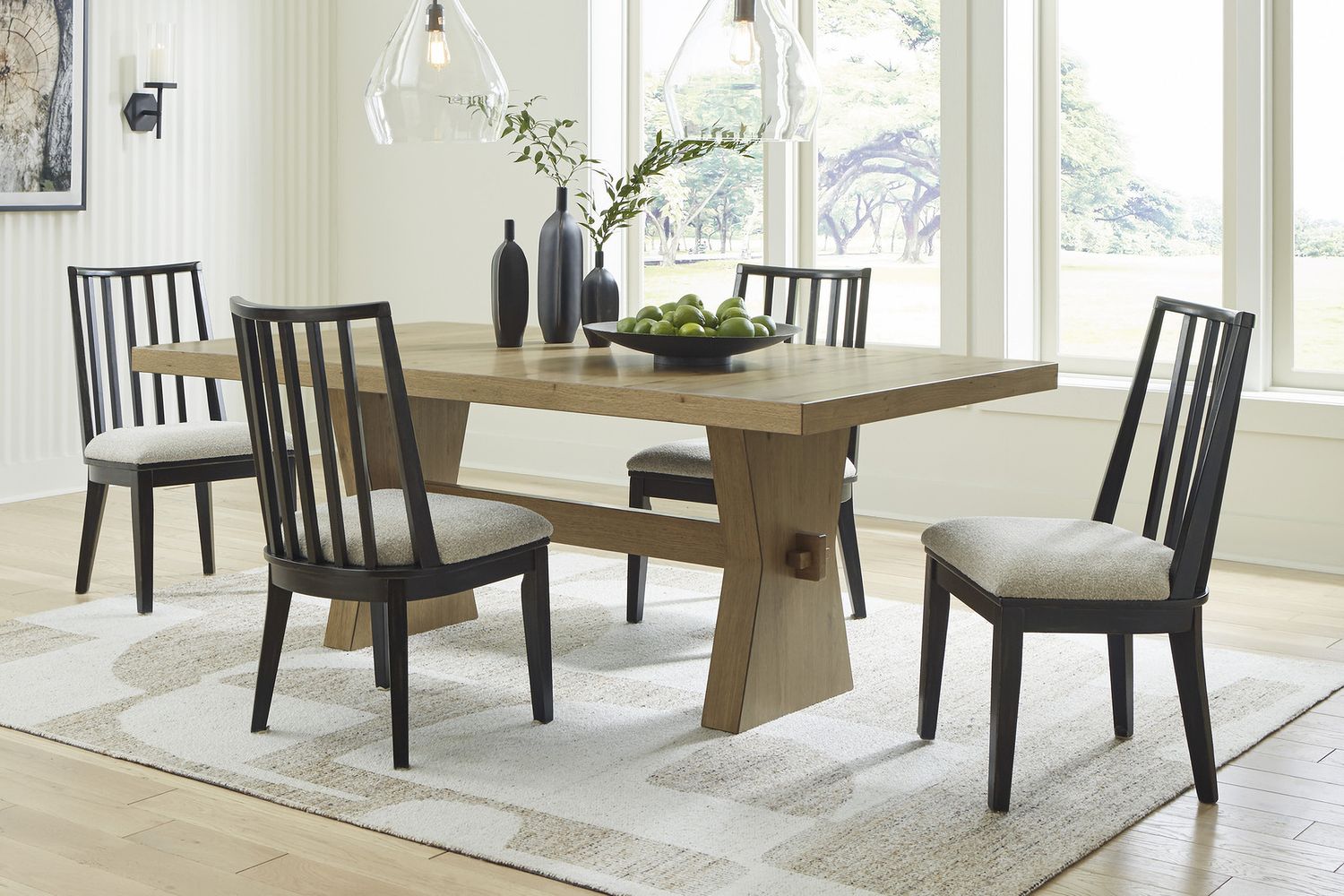 Galliden Dining Table In Light Brown D84145