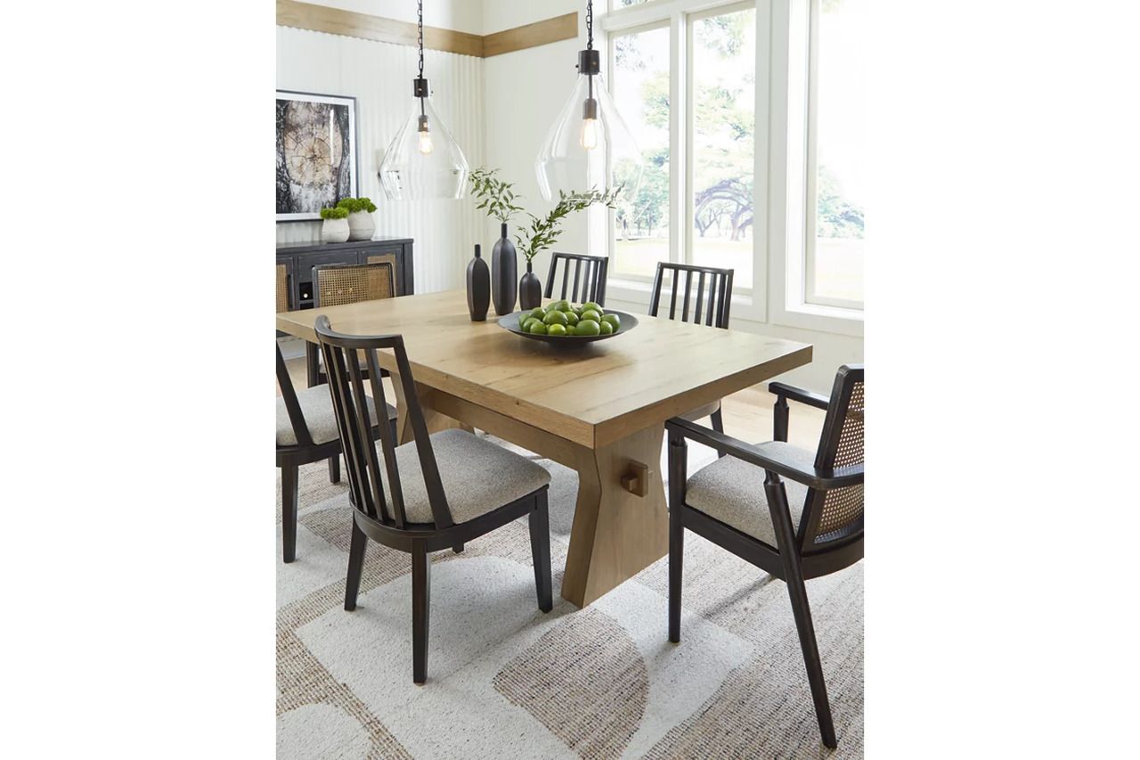Galliden Dining Table In Light Brown D84145