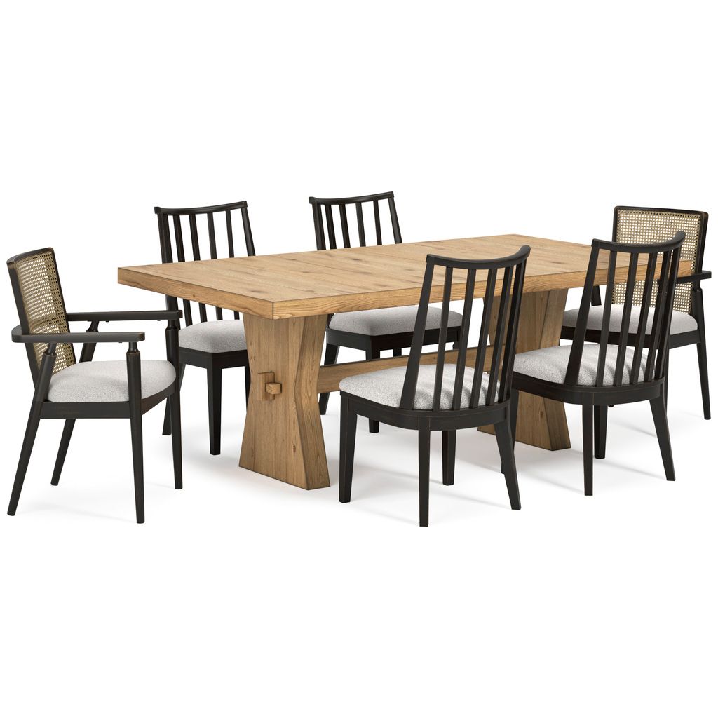 Galliden Dining Table In Light Brown D84145