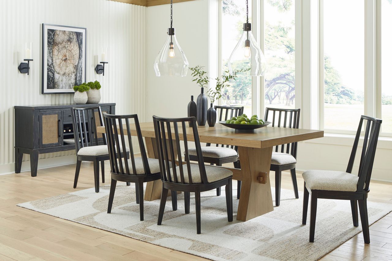 Galliden Dining Table In Light Brown D84145