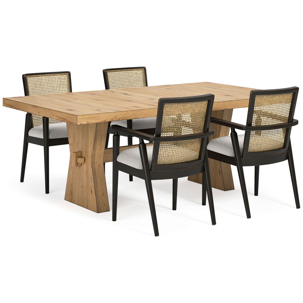 Galliden Dining Table In Light Brown D84145