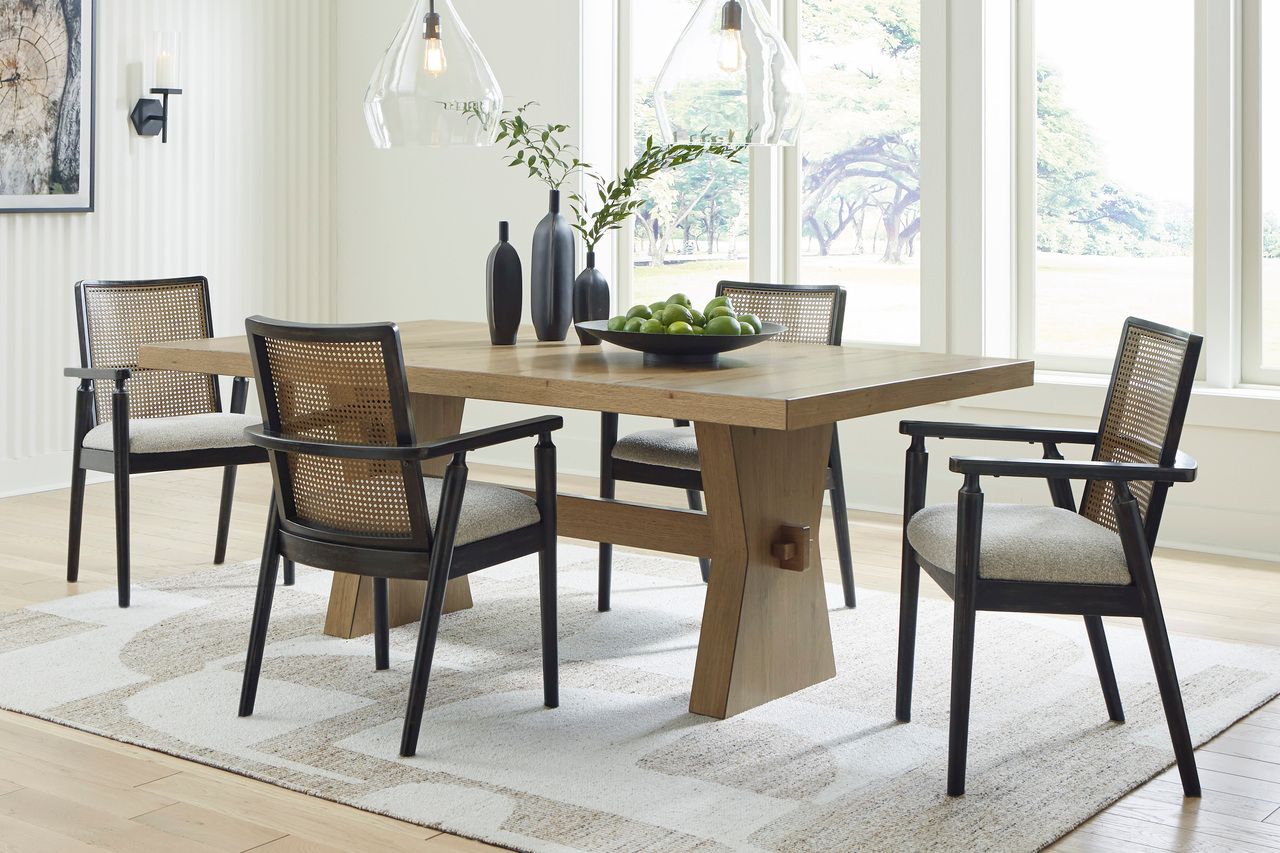 Galliden Dining Table In Light Brown D84145