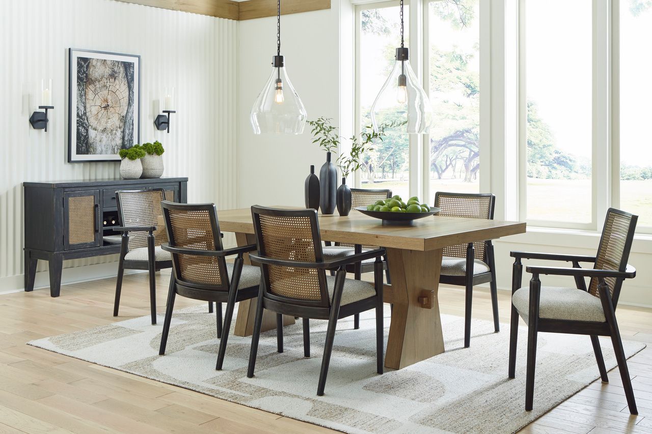Galliden Dining Table In Light Brown D84145