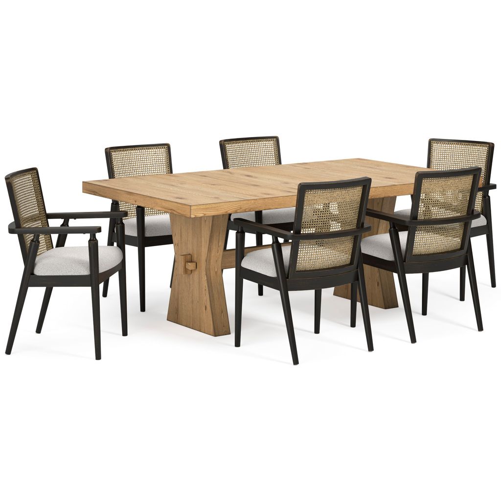 Galliden Dining Table In Light Brown D84145