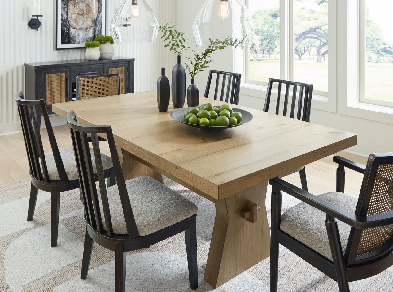 Galliden Dining Table In Light Brown D84145
