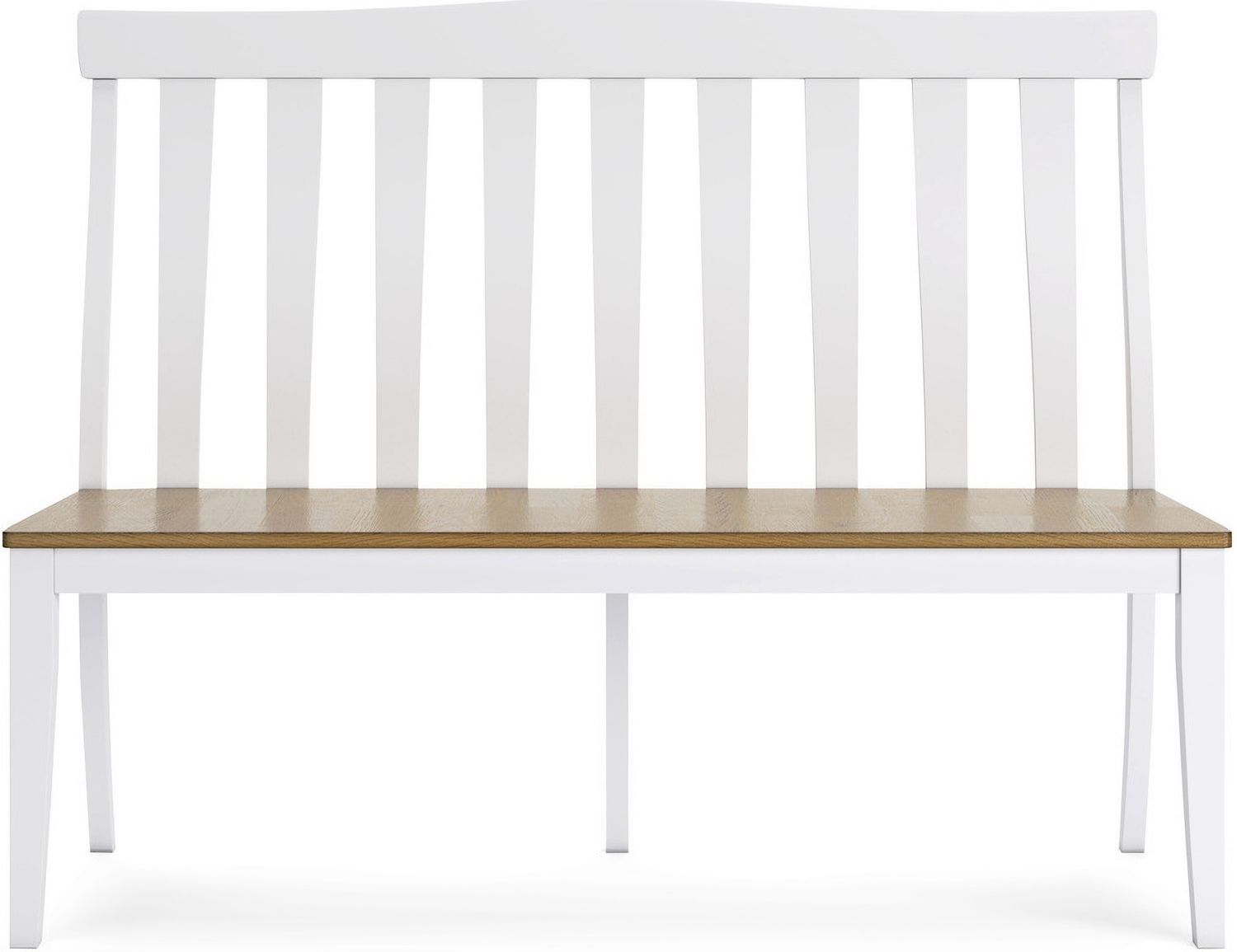 Ashbryn Dining Double Chair In White And Natural D84408