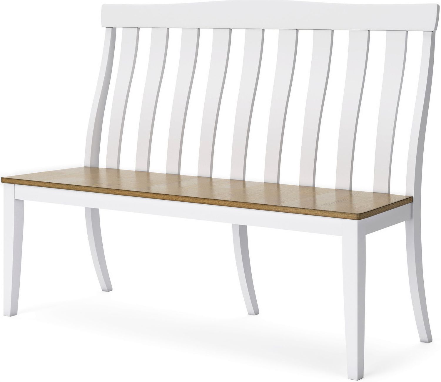 Ashbryn Dining Double Chair In White And Natural D84408