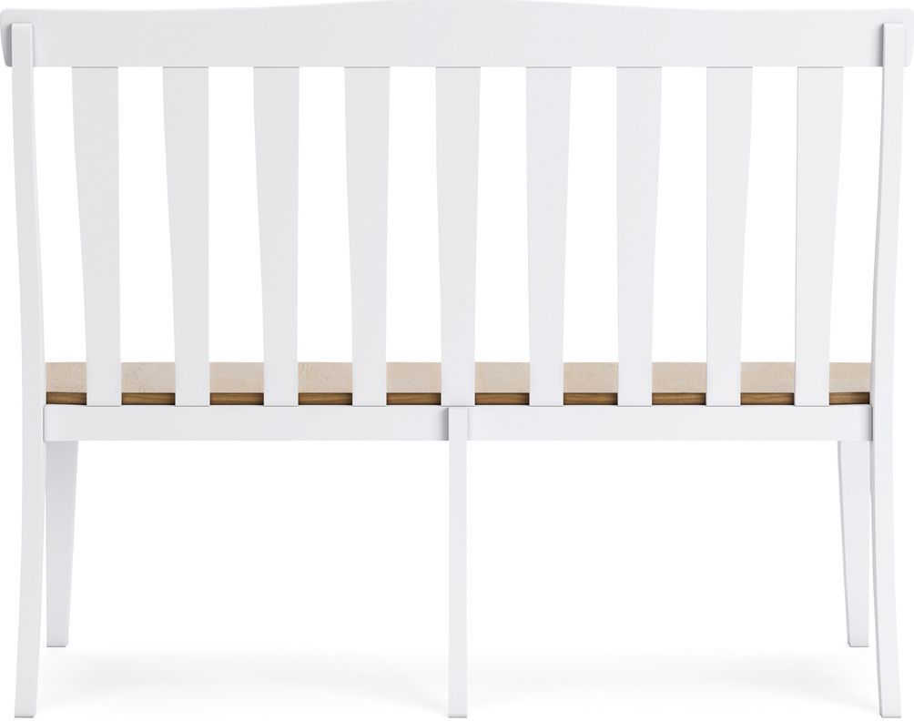 Ashbryn Dining Double Chair In White And Natural D84408