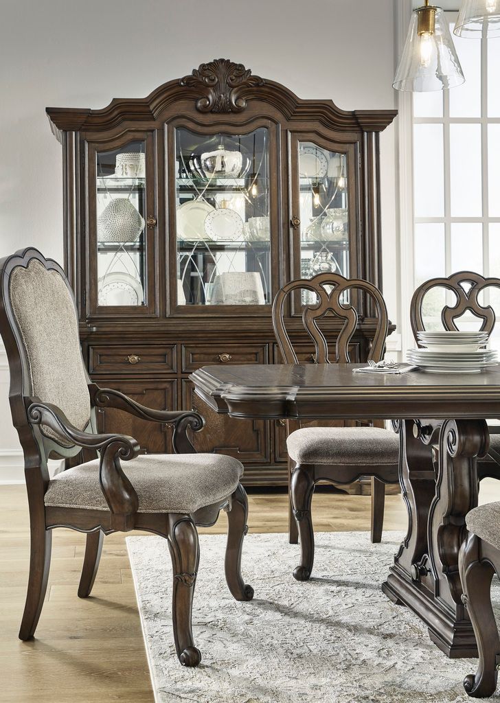 Maylee 63 Inch Dining Bench In Dark Brown D94700