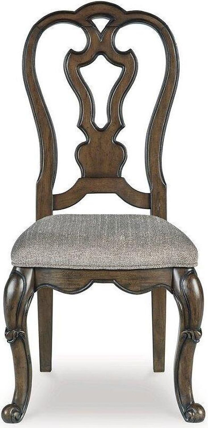 Maylee Dining Chair Set of 2 In Dark Brown D94701