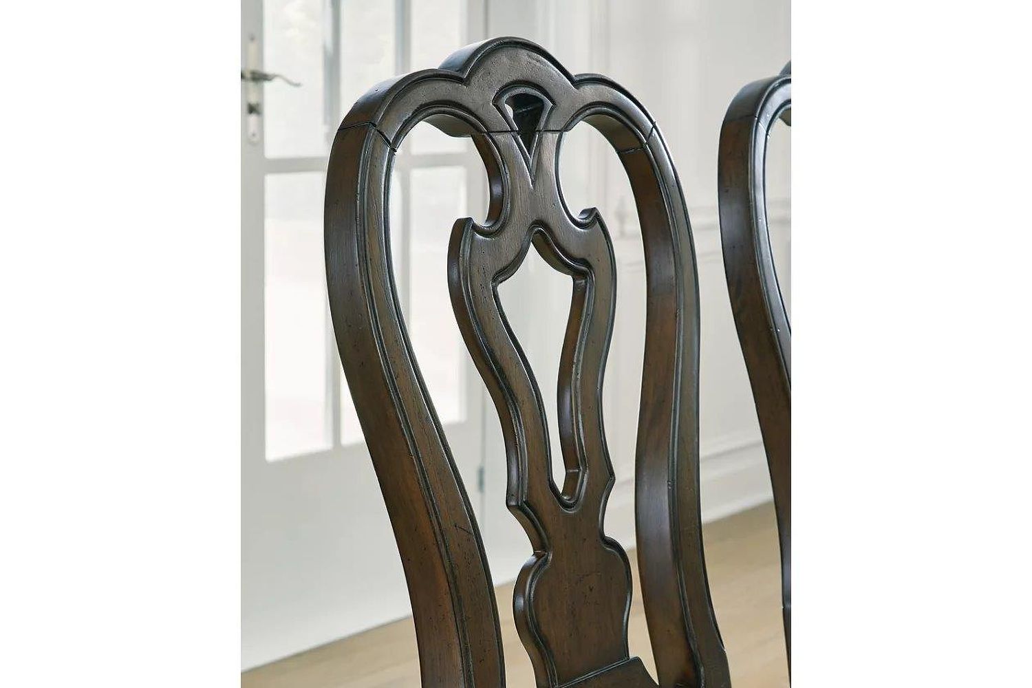 Maylee Dining Chair Set of 2 In Dark Brown D94701