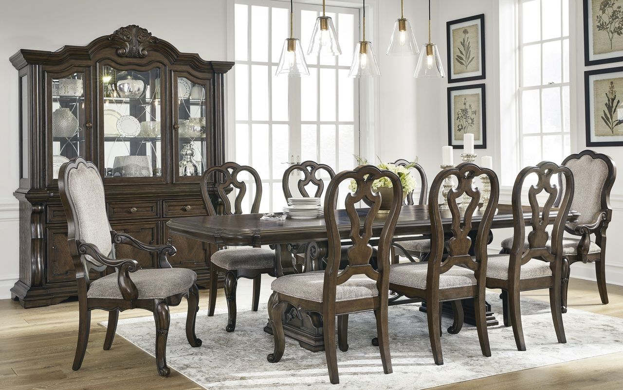 Maylee Dining Chair Set of 2 In Dark Brown D94701