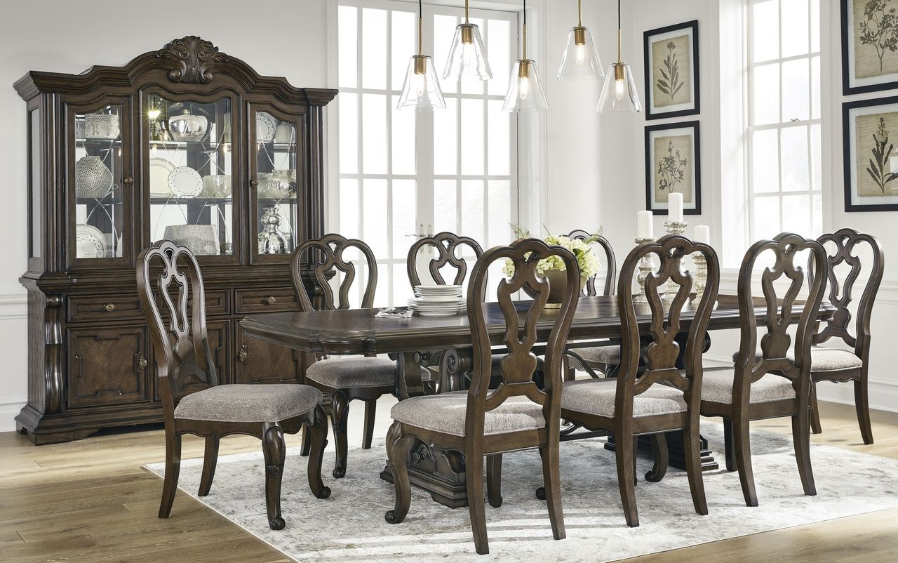 Maylee Dining Chair Set of 2 In Dark Brown D94701