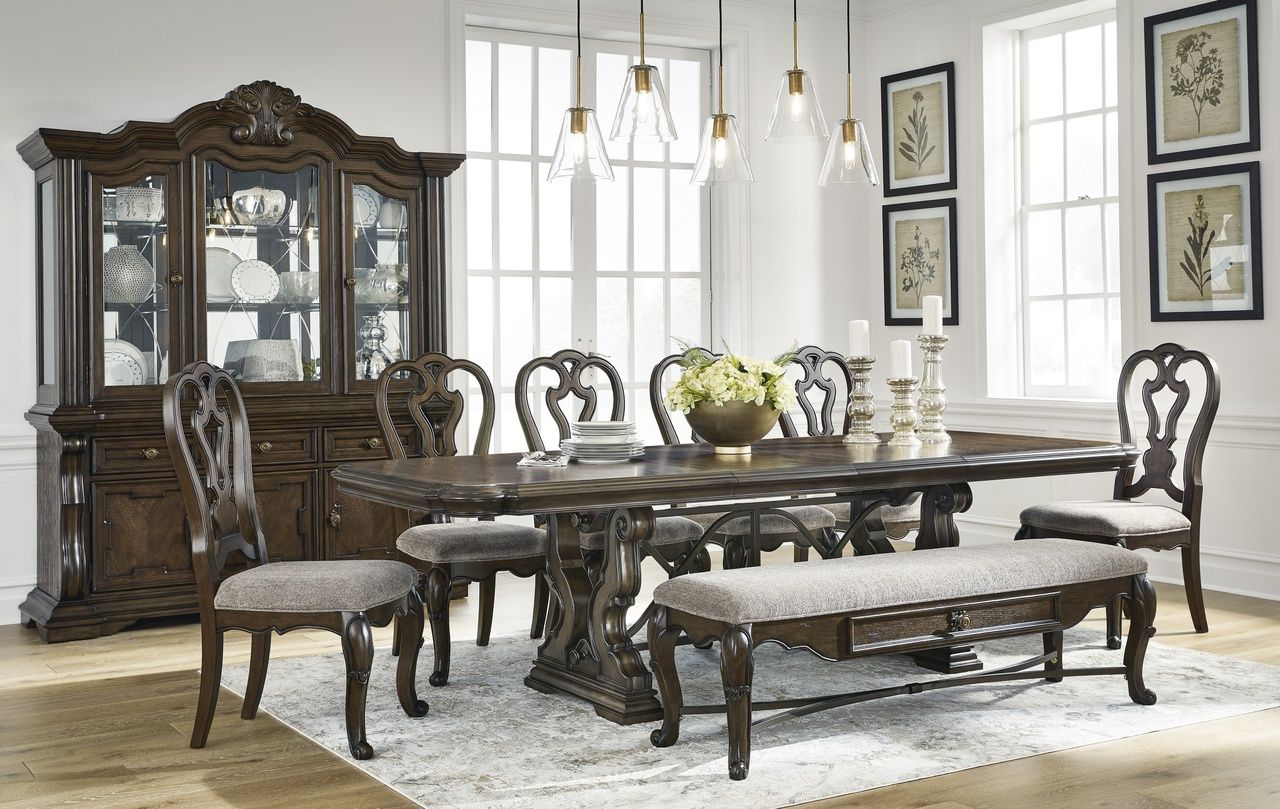 Maylee Dining Chair Set of 2 In Dark Brown D94701