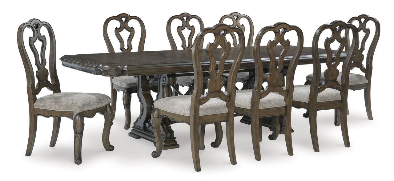 Maylee Dining Chair Set of 2 In Dark Brown D94701