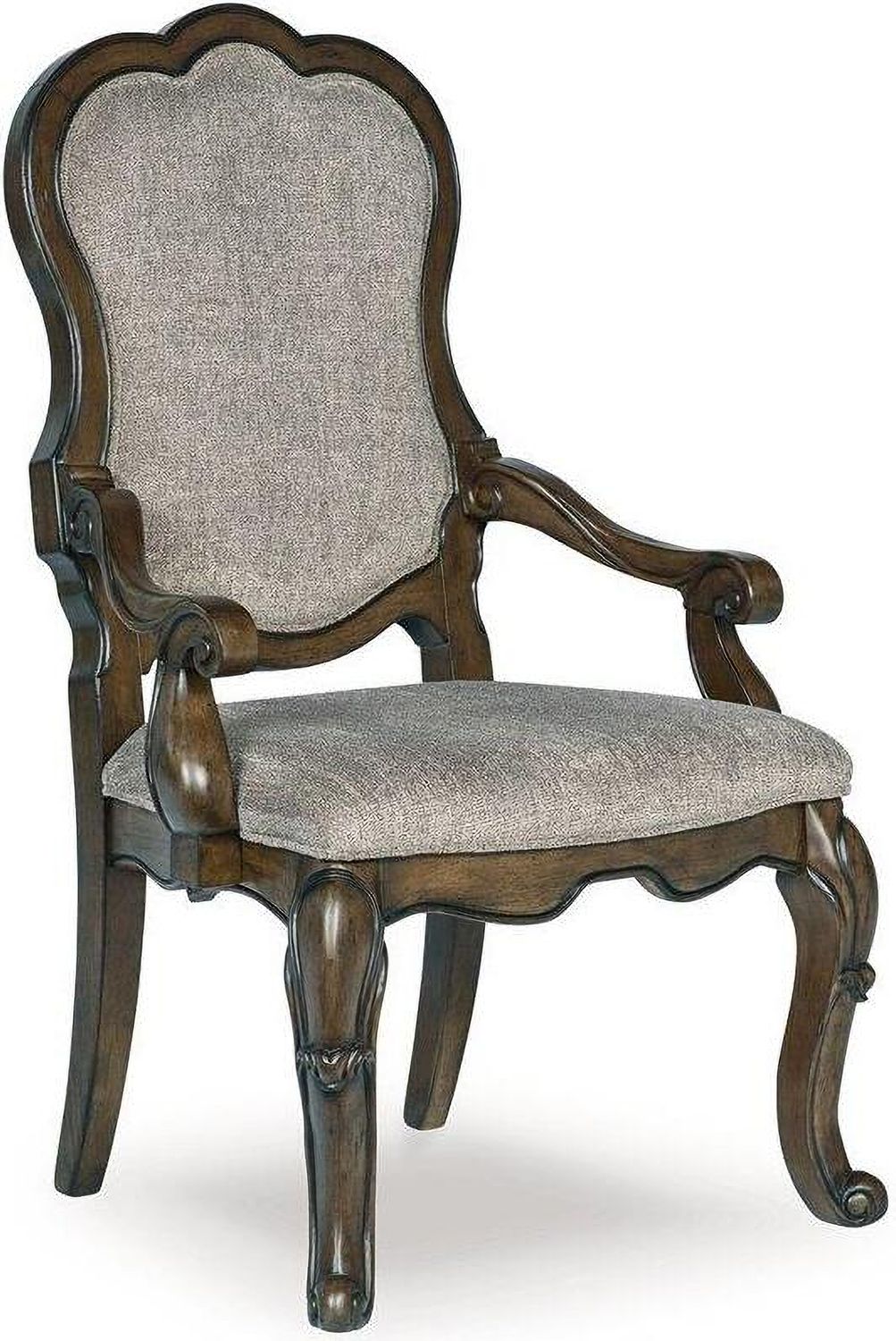 Maylee Dining Arm Chair Set of 2 In Dark Brown D94701A
