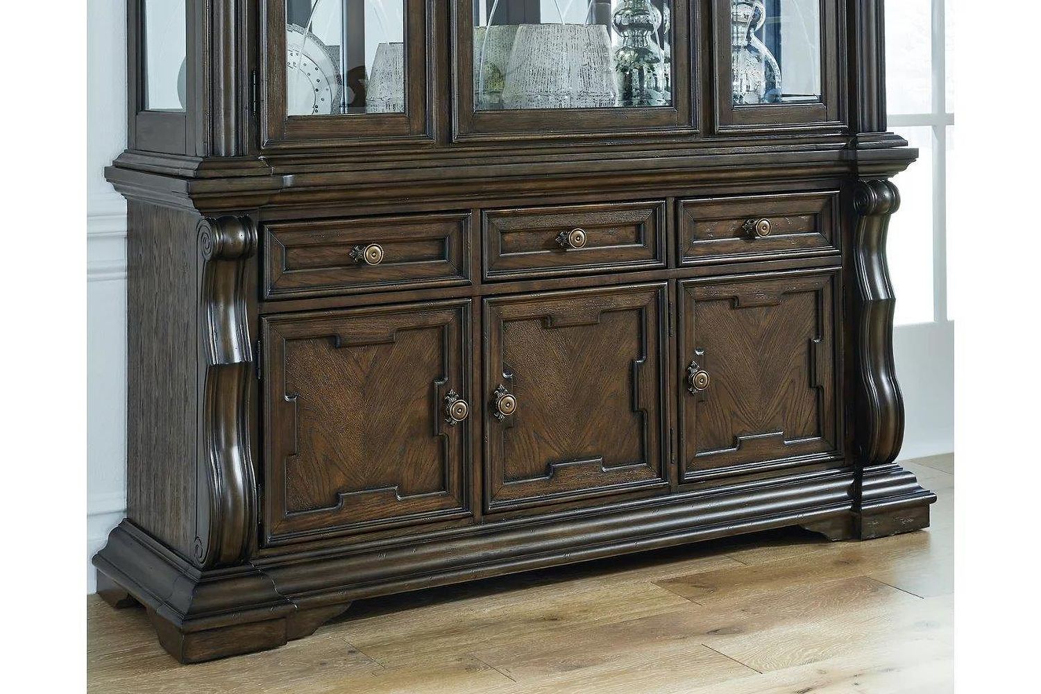 Maylee Dining Buffet In Dark Brown D94780