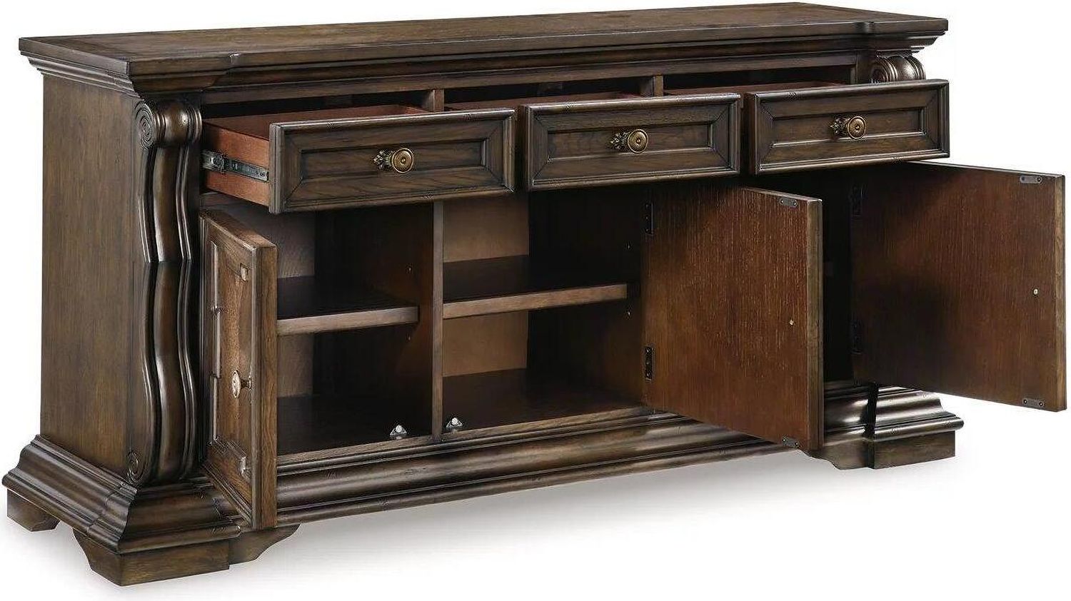Maylee Dining Buffet In Dark Brown D94780