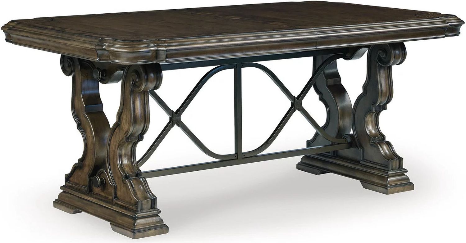 Maylee Dining Extension Table In Dark Brown D947D5