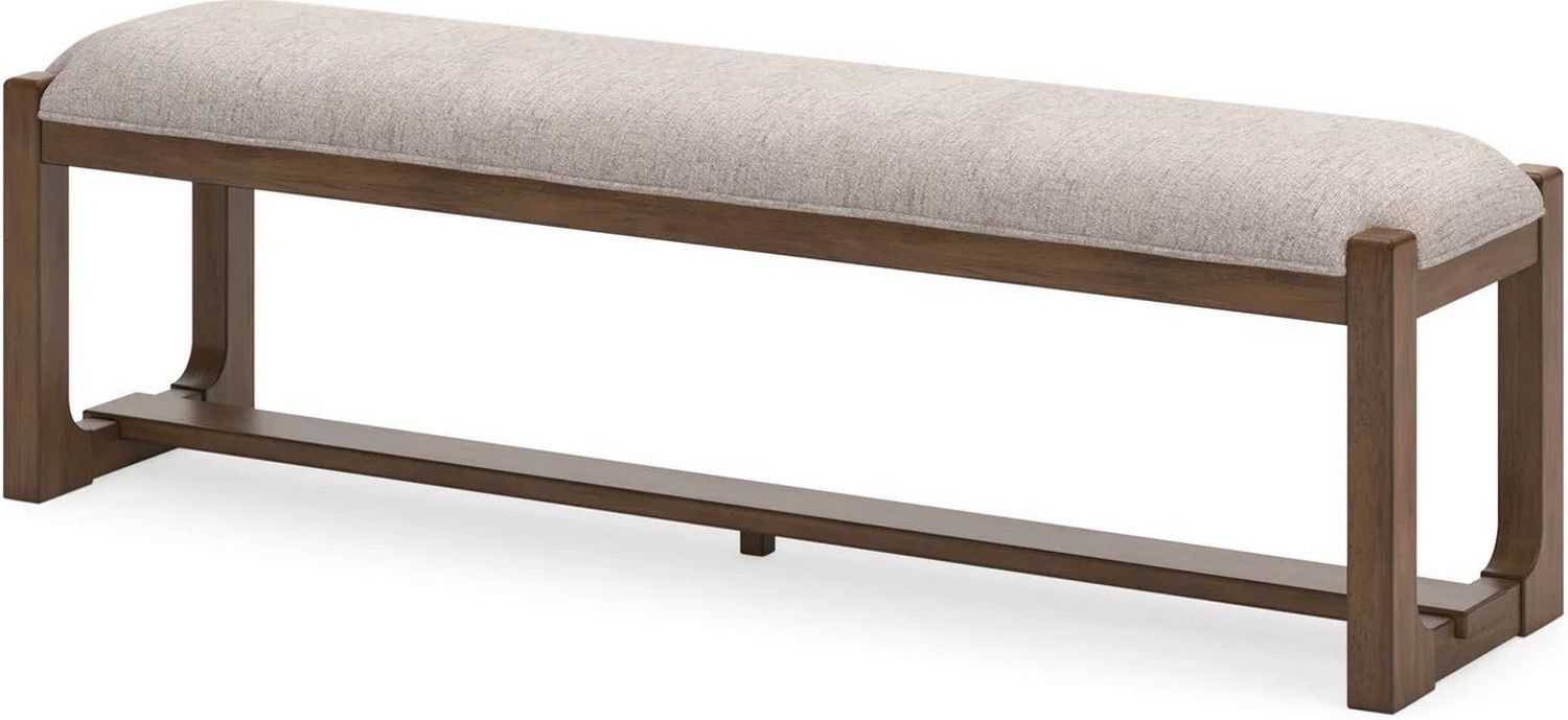 Cabalynn Oatmeal Large Upholstered Dining Room Bench D97400
