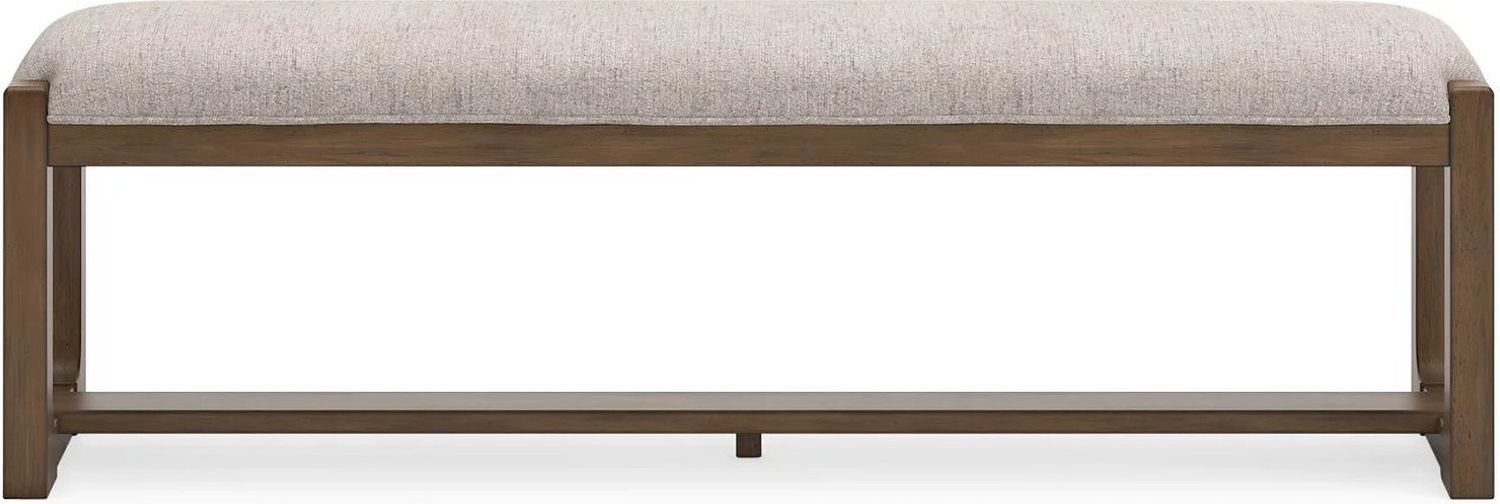 Cabalynn Oatmeal Large Upholstered Dining Room Bench D97400