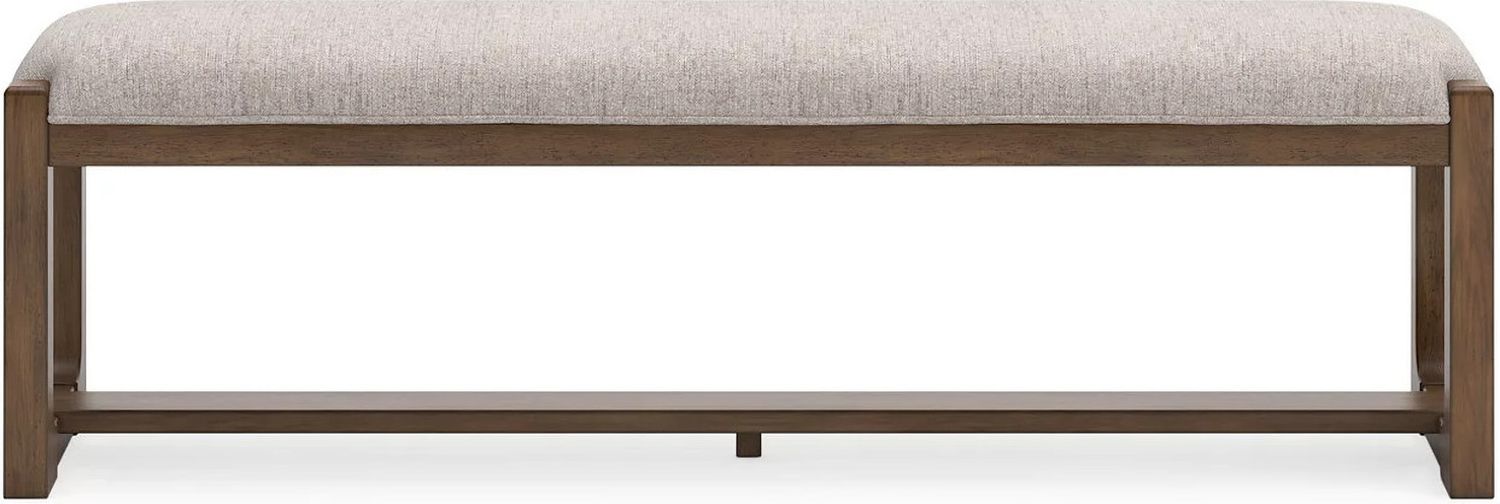Cabalynn Oatmeal Large Upholstered Dining Room Bench D97400