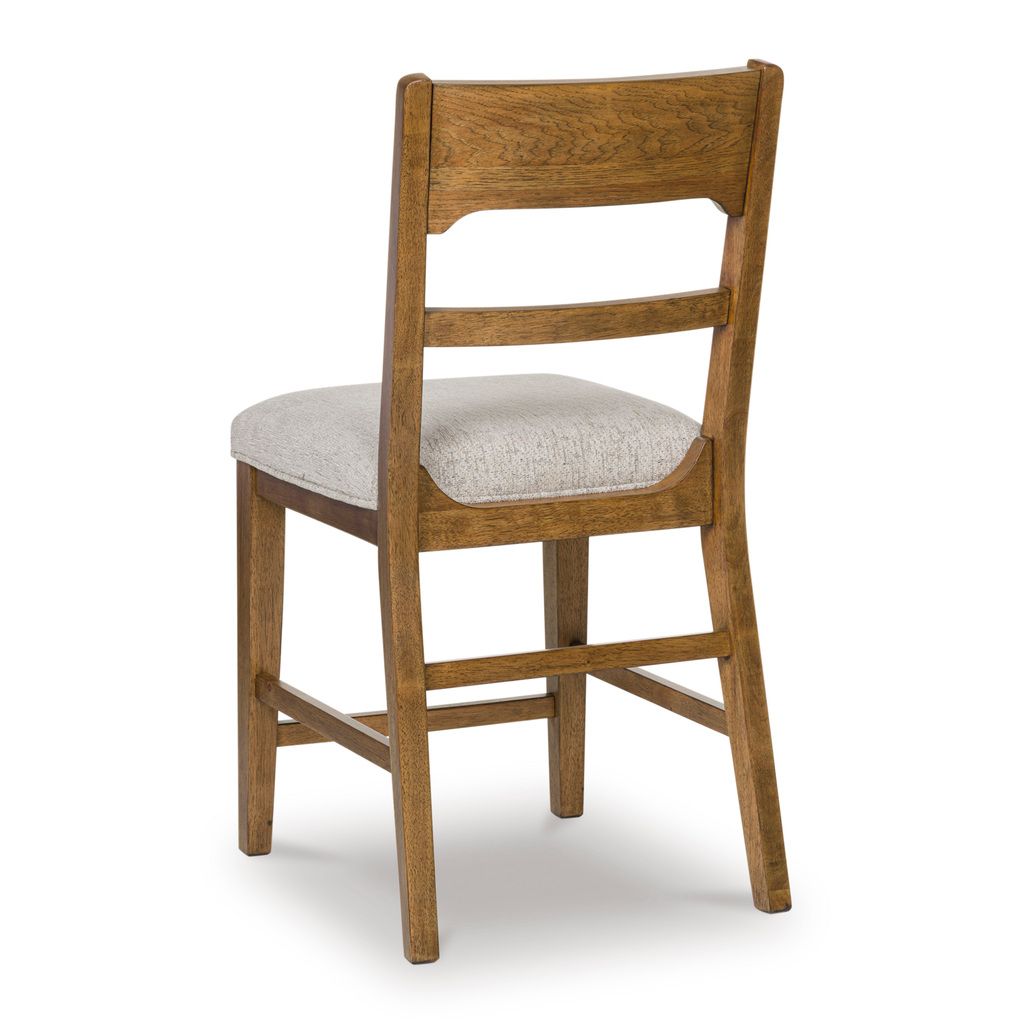 Cabalynn 42 Inch Counter Height Barstool Set of 2 In Oatmeal and Light Brown D974224