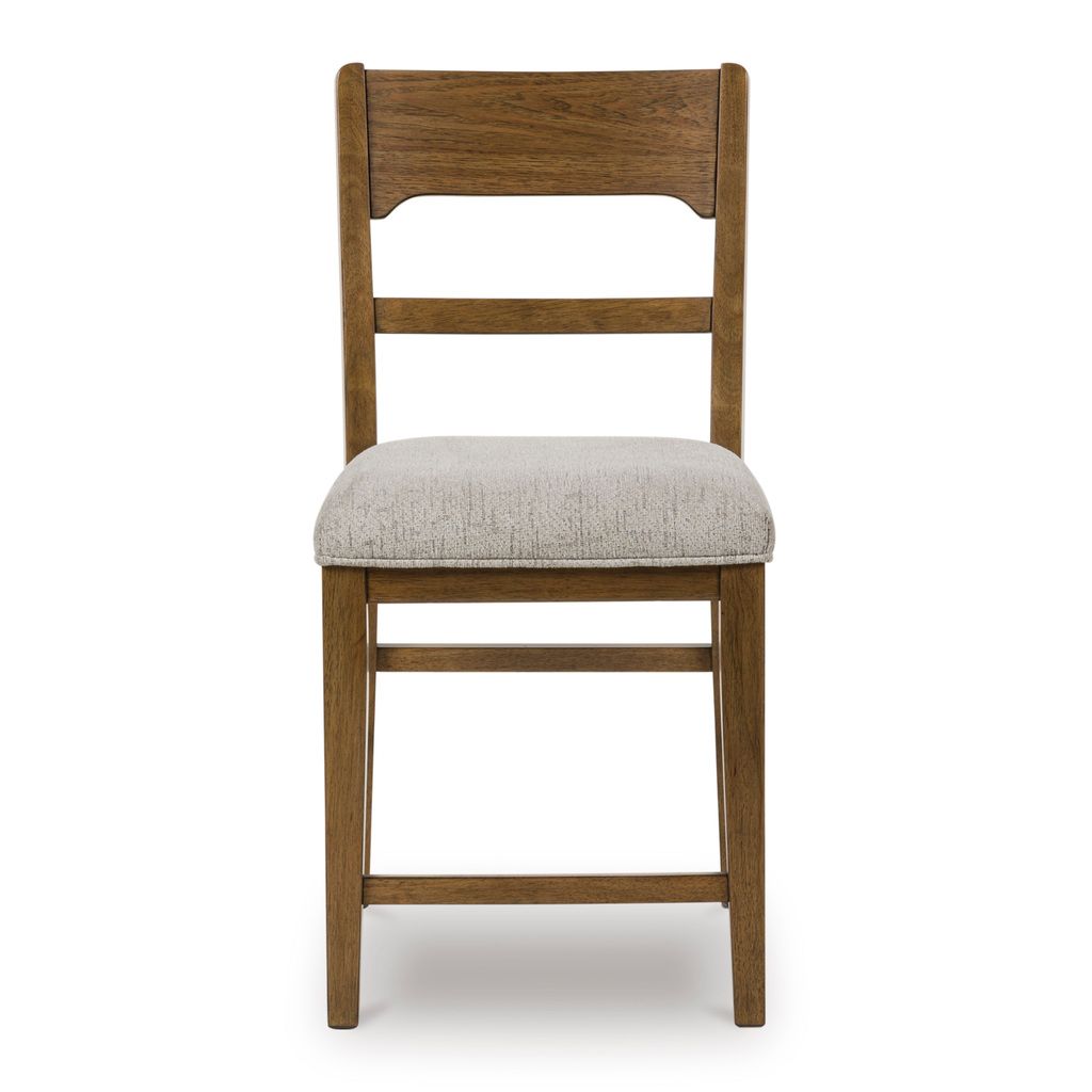Cabalynn 42 Inch Counter Height Barstool Set of 2 In Oatmeal and Light Brown D974224