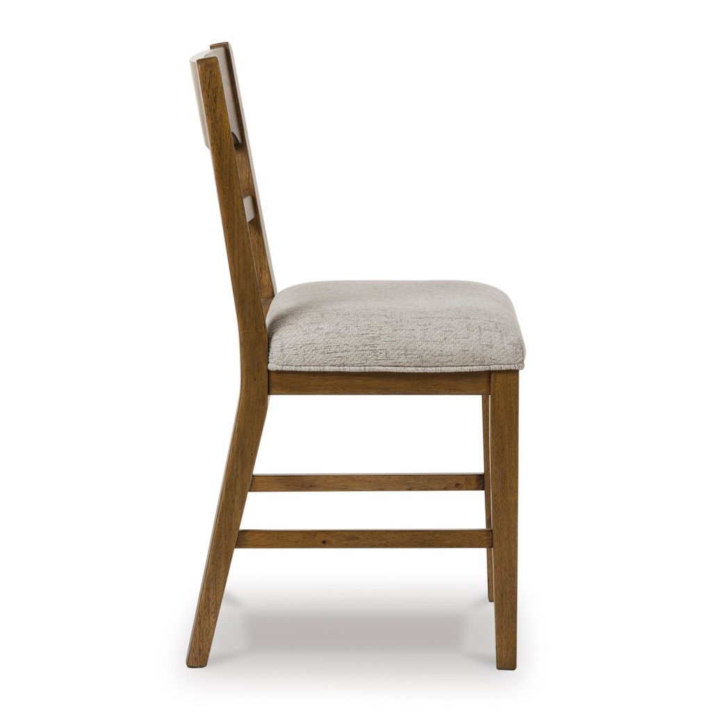 Cabalynn 42 Inch Counter Height Barstool Set of 2 In Oatmeal and Light Brown D974224